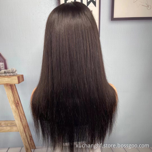 Sri lanka Human Hair Wig Vendors Brazilian Peruvian Hair HD Lace Frontal Wigs Custom Logo Cheap Brazilian Cambodian Hair